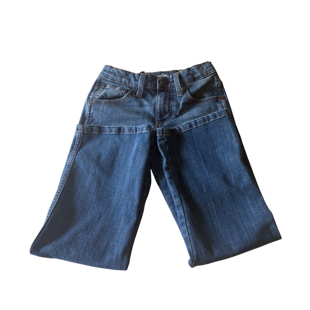 Wrangler Retro Kids Relaxed Bootcut Jeans Medium Wash Blue Denim Size 9 Regular